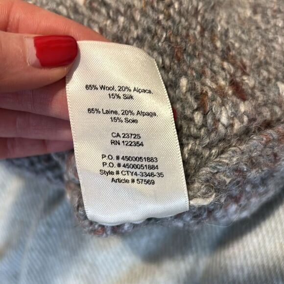 Aritzia Wilfred Durandal Sweater Marled Gray Sleeveless - Picture 8 of 8